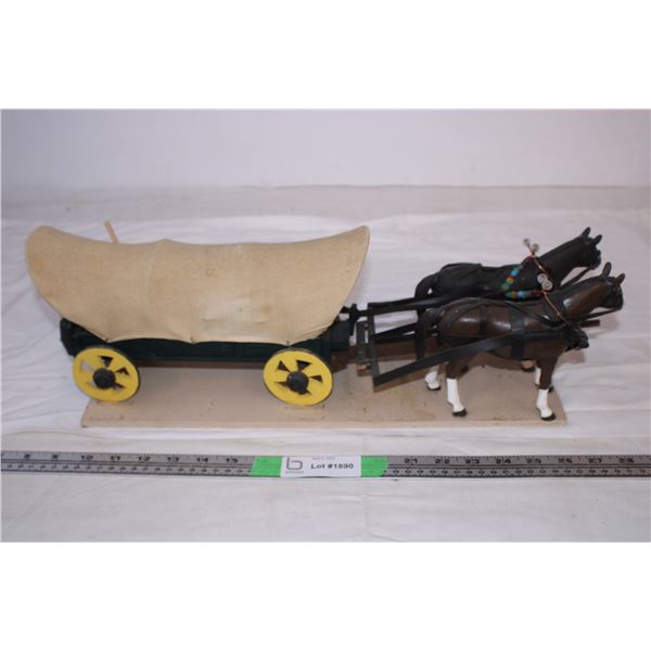 Horse and buggy wood display