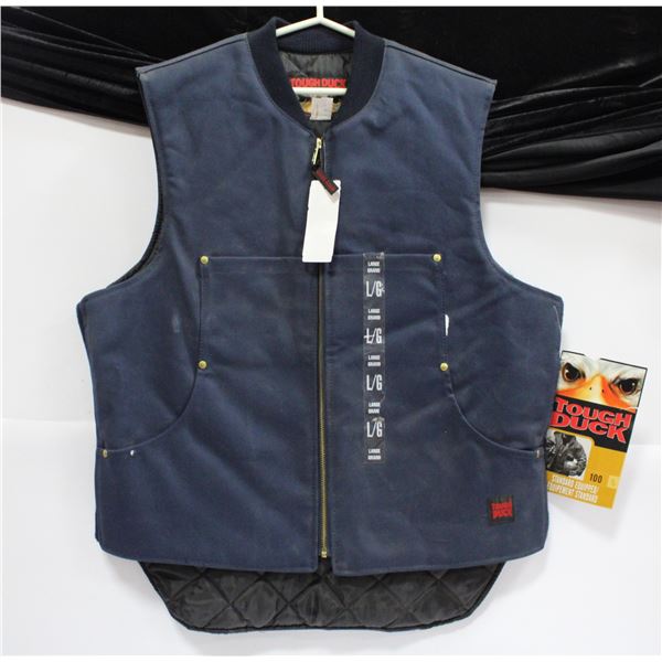 TOUGH DUCK NAVY BLUE VEST SIZE L