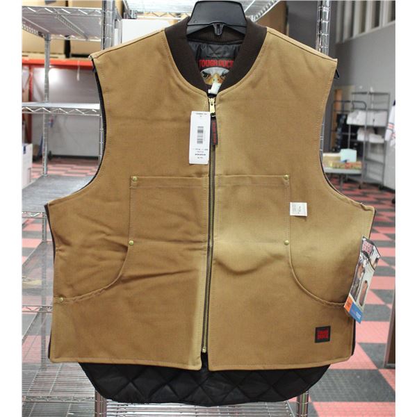 TOUGH DUCK BROWN VEST SIZE XL