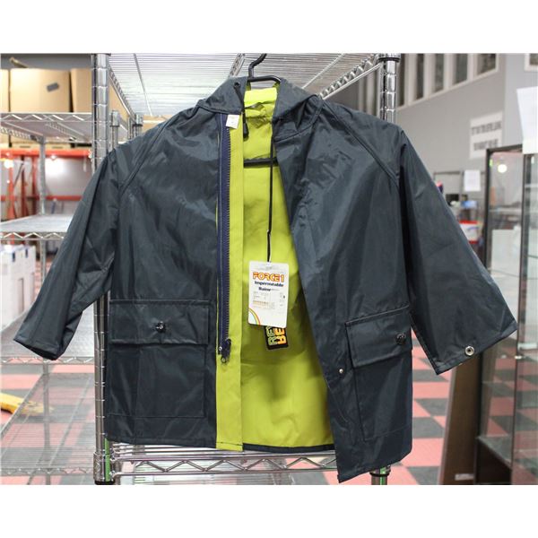 FORCE 1 WATERPROOF REVERSIBLE RAINJACKET SIZE 4