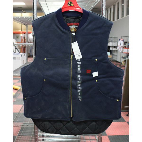 TOUGH DUCK NAVY BLUE VEST SIZE XL