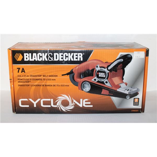 BLACK & DECLER CYCLONE DRAGSTER BELT SANDER NEW