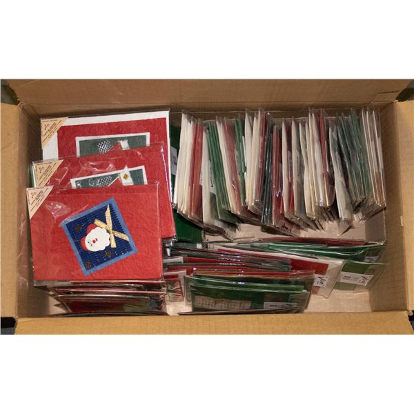 BOX OF ASSORTED CHRISTMAS THEMED CARDS