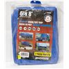 Image 1 : ECONOMY GRADE POLY TARP 6' X 8' 2 PACK