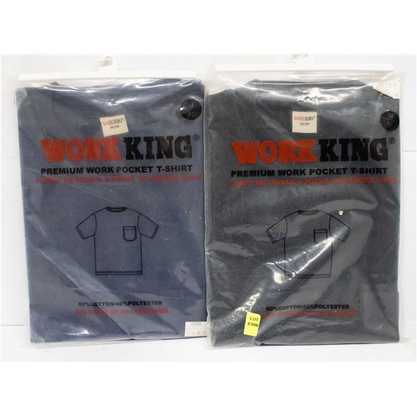 2 WORK KING PREMIUM WORK POCKET T-SHIRTS