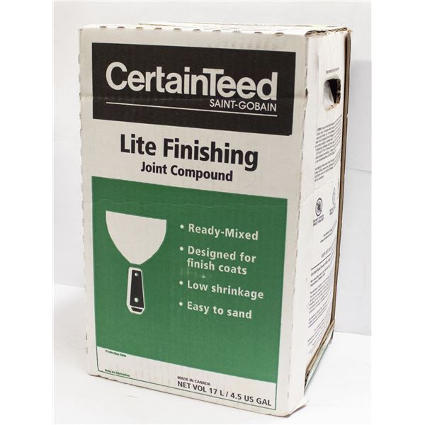 CASE OF CERTAINTEED LIGHT FINISHING JOINT COMPOUND