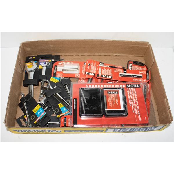 FLAT  WITH ASSORTED TASK & FULLER WRENCHES,