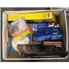 Image 1 : BOX OF ASSORTED HARDWARE STORE SUPPLIES