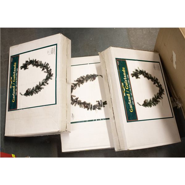 3 BOXES OF DANSON GARLAND