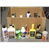 Image 1 : BOX OF ASSORTED AUTOMOTIVE FLUIDS