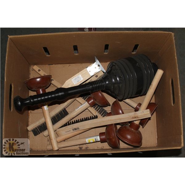 BOX OF PLUNGERS