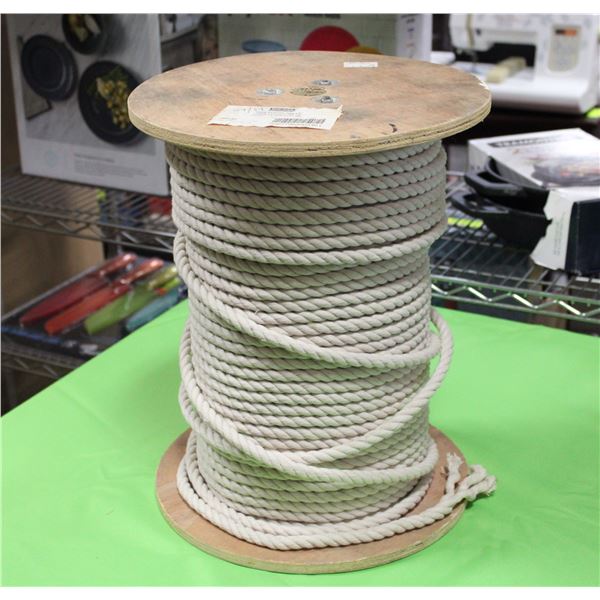 PARTIAL ROLL OF 3/8" X 600FT COTTON ROPE