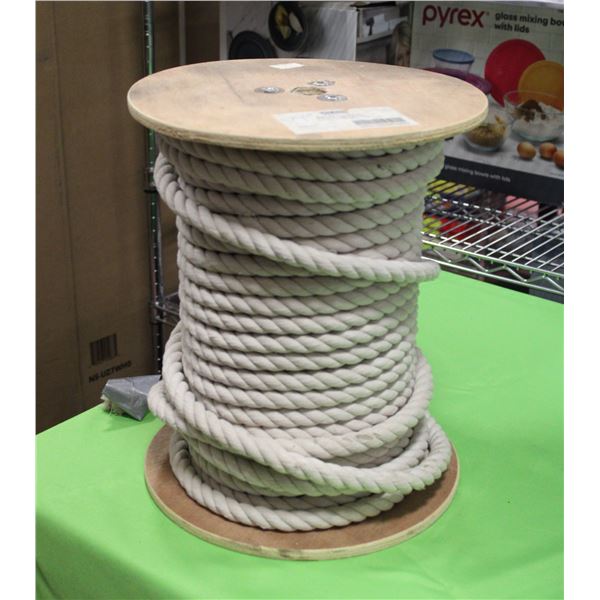 PARTIAL ROLL OF 5/8" X 200FT TWISTED COTTON ROPE