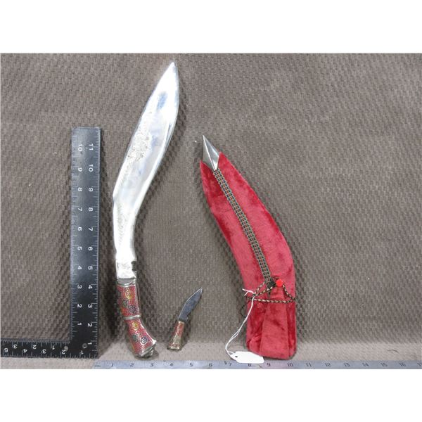 Indian Gurkha Kukri Knife With Velvet Sheath