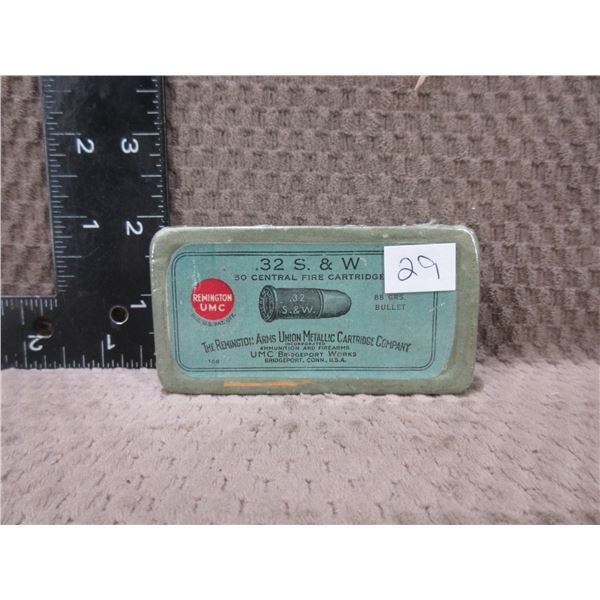 Collector Ammo - .32 S & W 88gr Rem. Center Fire