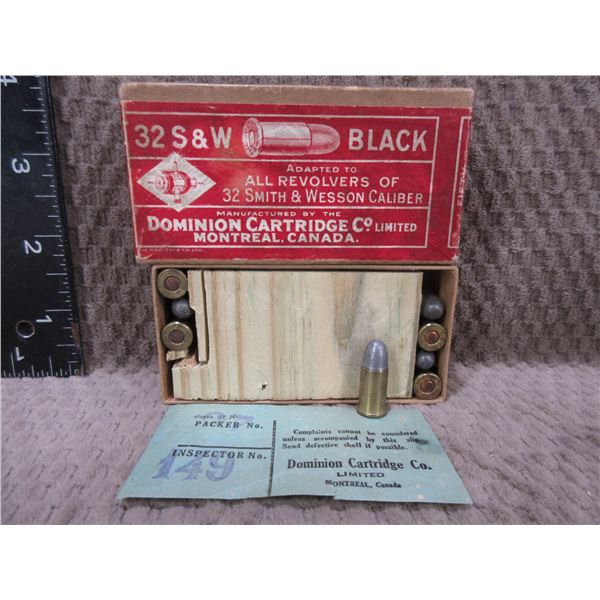 Collector Ammo - .32 S & W Black Powder Cartridges