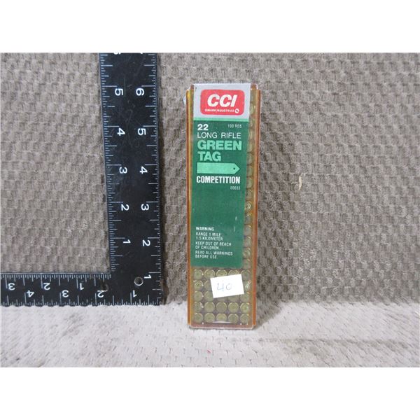 Collector Ammo - 22LR SV CCI Rim Fire Cartridges