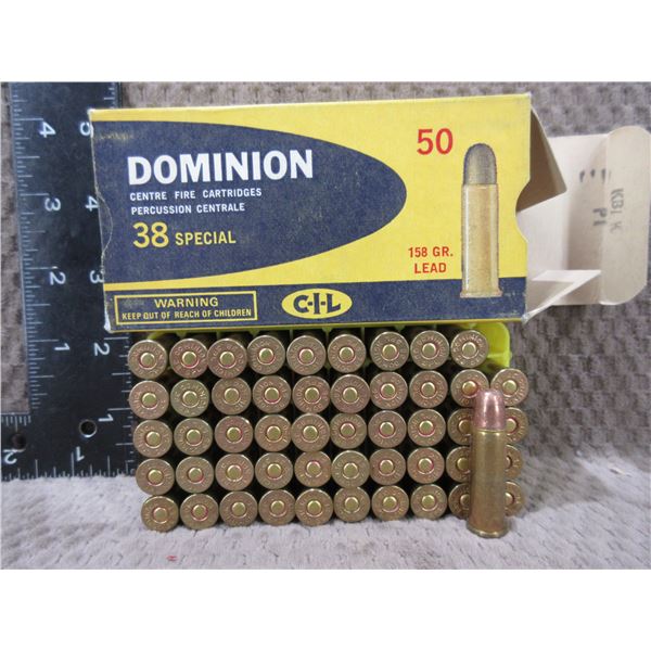 Collector Ammo - 38 Special 158gr Dominion CIL