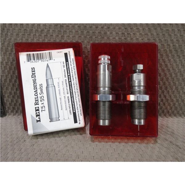 7.5 x 55 Swiss Lee Reloading 2 Die Set