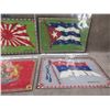 Image 3 : 6 Vintage Tobacco Co. Felt Flags - 10 1/2" x 7 1/4"