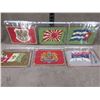 Image 4 : 6 Vintage Tobacco Co. Felt Flags - 10 1/2" x 7 1/4"