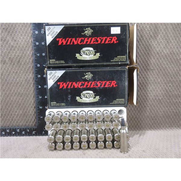 300 WSM 180gr Ballistic Silvertip Win. CF Cartridges