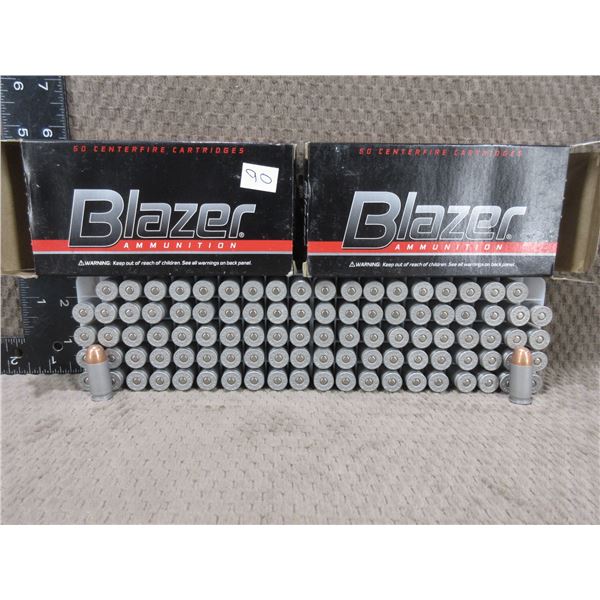 45 Auto 230gr TMJ Blazer CF Cartridges - 2 Boxes of 50
