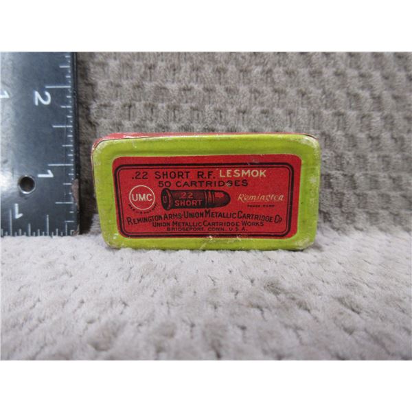 Collector Ammo - 22 Short UMC RF Cartridges - Sealed Box of 50