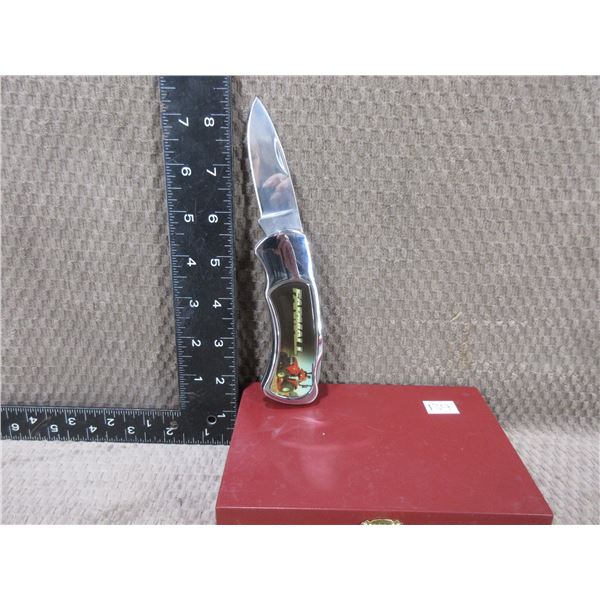 Farmall International Harvesters Folding Knife With Case