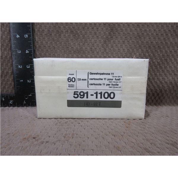 7.5 x 55 Swiss 591-1100 - Sealed Carton of 60