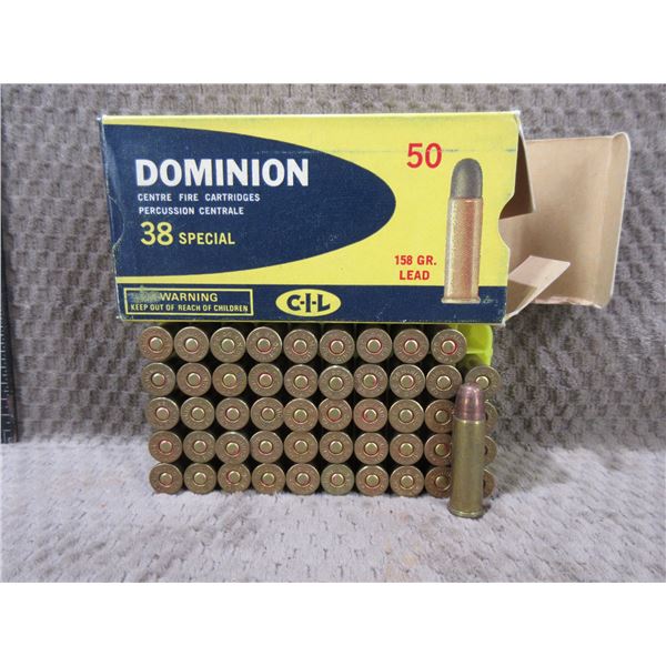 Collector Ammo - 38 Special 158gr Dominion CIL