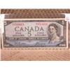 Image 1 : 1954 Canadian 5 Dollar Bill With Devils Face
