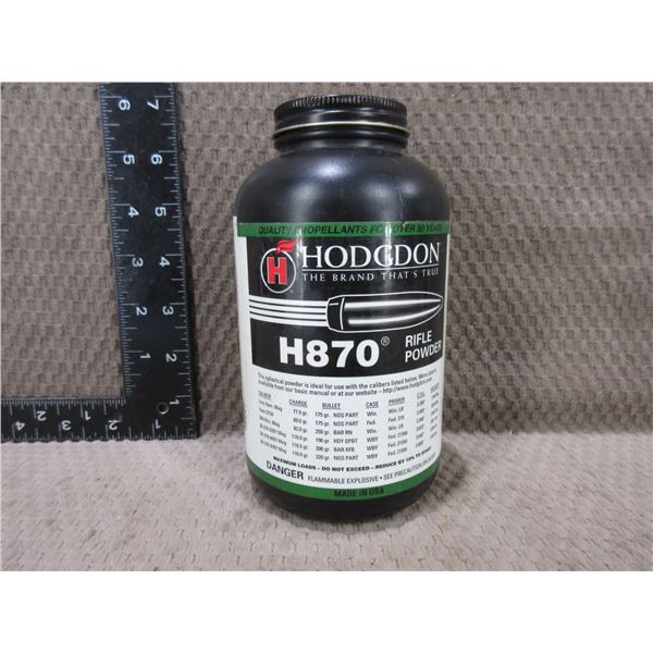 Hodgdon H870 Rifle Powder Smokeless Propellant