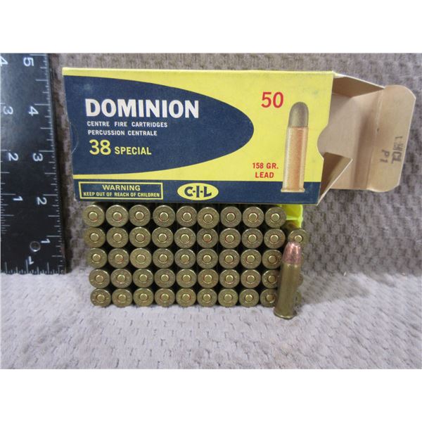 Collector Ammo - 38 Special 158gr Dominion CIL