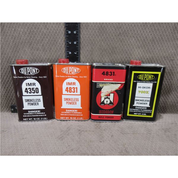 4 Empty Powder Cans