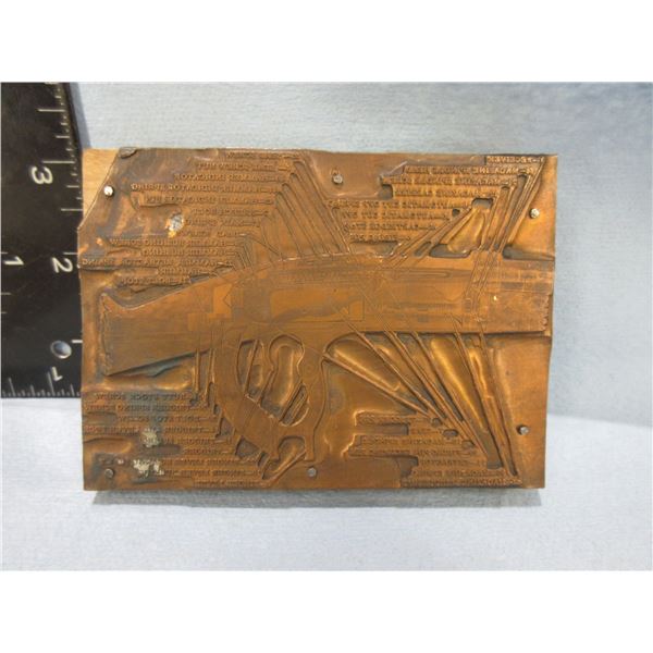 1899 Savage Printing Block of Receiver Parts