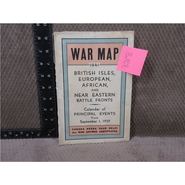 1941 War Map - British Isles, European, African