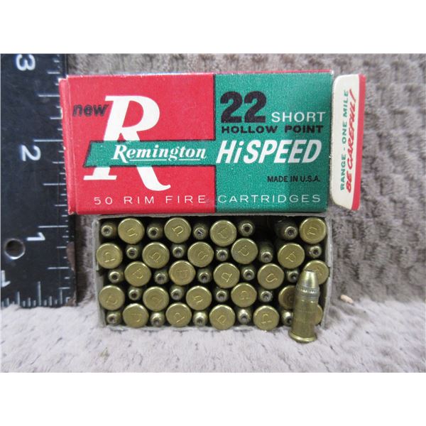 Collector Ammo - 22 Short HP Rem. Cartridges - Box of 50