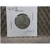 Image 1 : 1943 Canadian 25 Cent Piece - 800 Silver