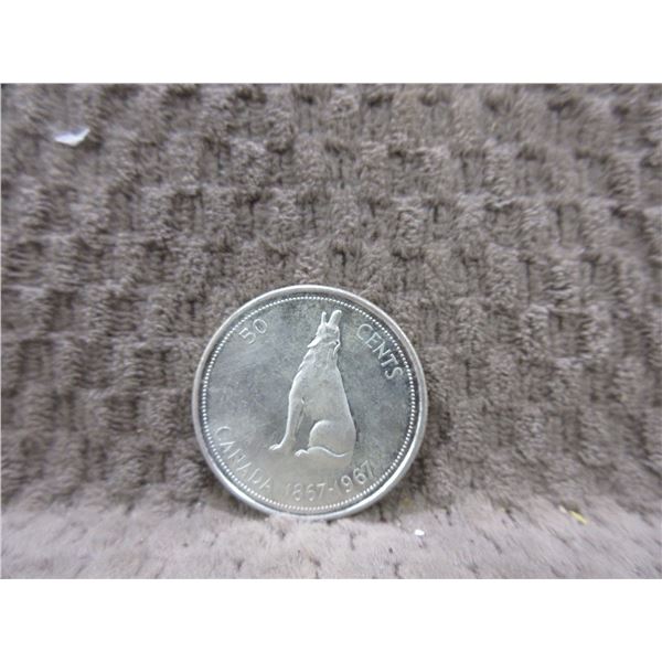 1967 Canadian 50 Cent Piece - 800 Silver