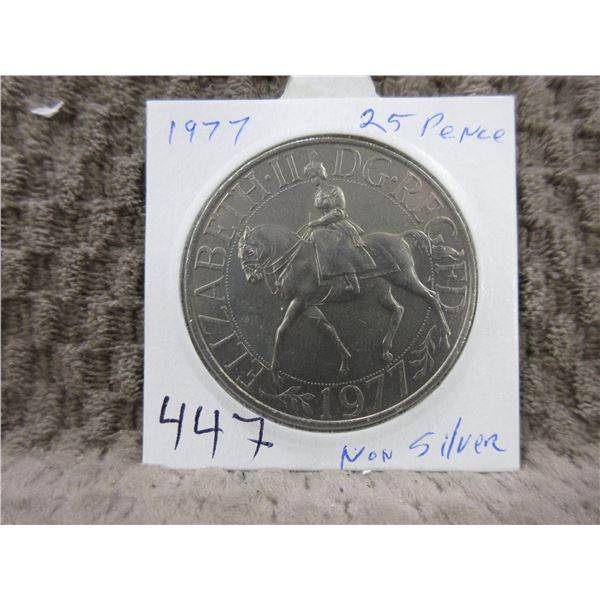 1977 British 25 Pence