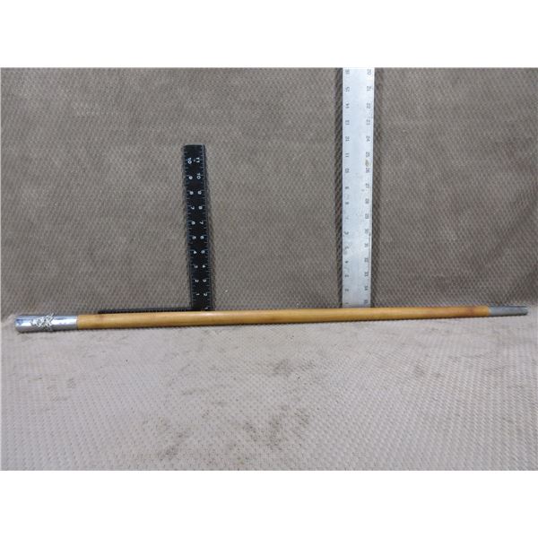 Walking Stick With British Royal Artillary Emblem - 34 1/2"