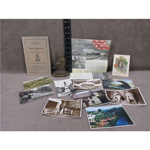 Robbie Burns Anniversary Program, Statue & Memorabilia