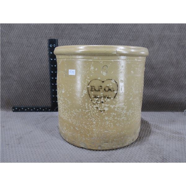 B.P. Co. Belleville Ont. 3 Gallon Crock
