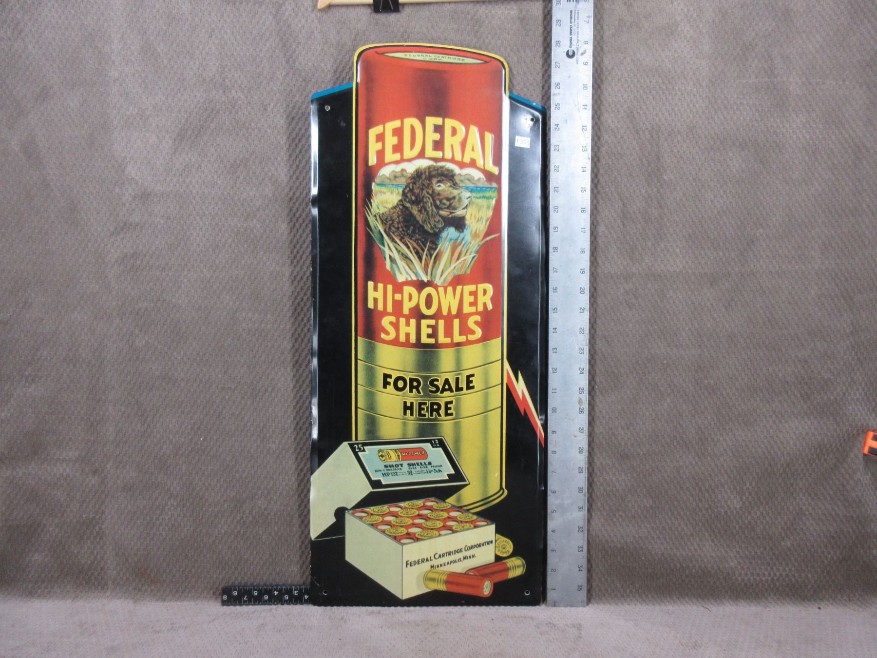 Tin Sign - Federal Hi-Power Shells For Sale Here
