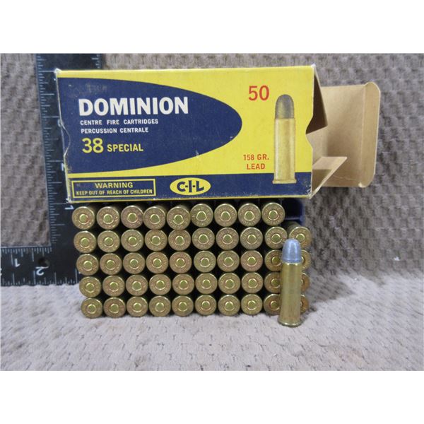 Collector Ammo - 38 Special 158gr Dominion CIL