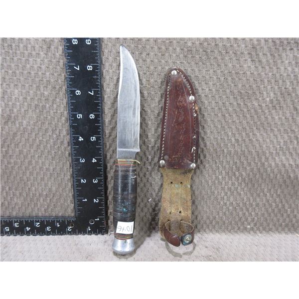 Fixed Blade Knife - Blue Steel 974-13-L - With Sheath