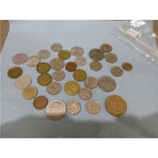 32 Various World Coins