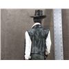 Image 5 : Cowboy Statue With Saddle - 19" Tall