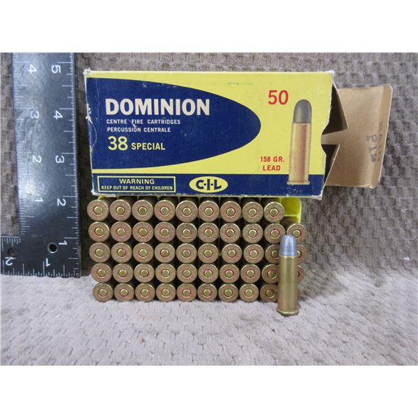 Collector Ammo - 38 Special 158gr Dominion CIL